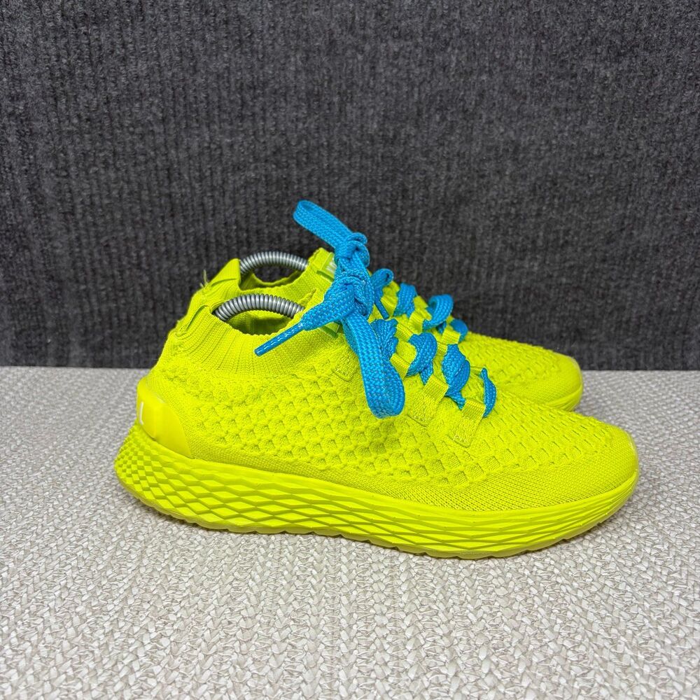 NOBULL Knit Runner Neon Lime Green Blue CrossFit Training Shoes Women’s 6.5 US